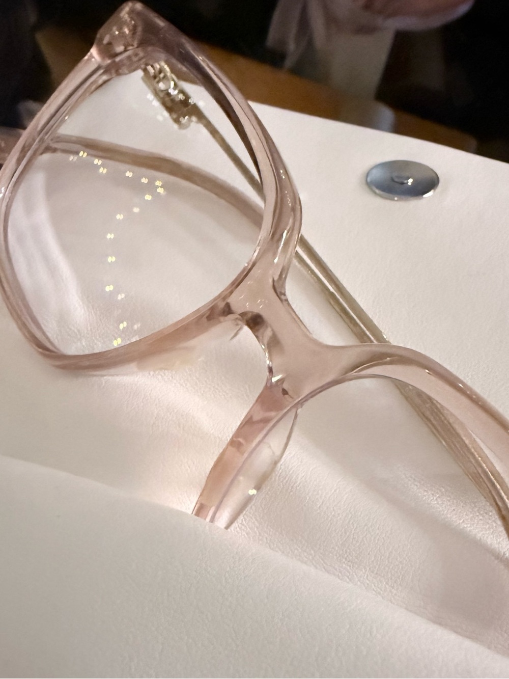 Gentle Monster Clear Pink Oversized Women's Fashion Glasses (Vene)